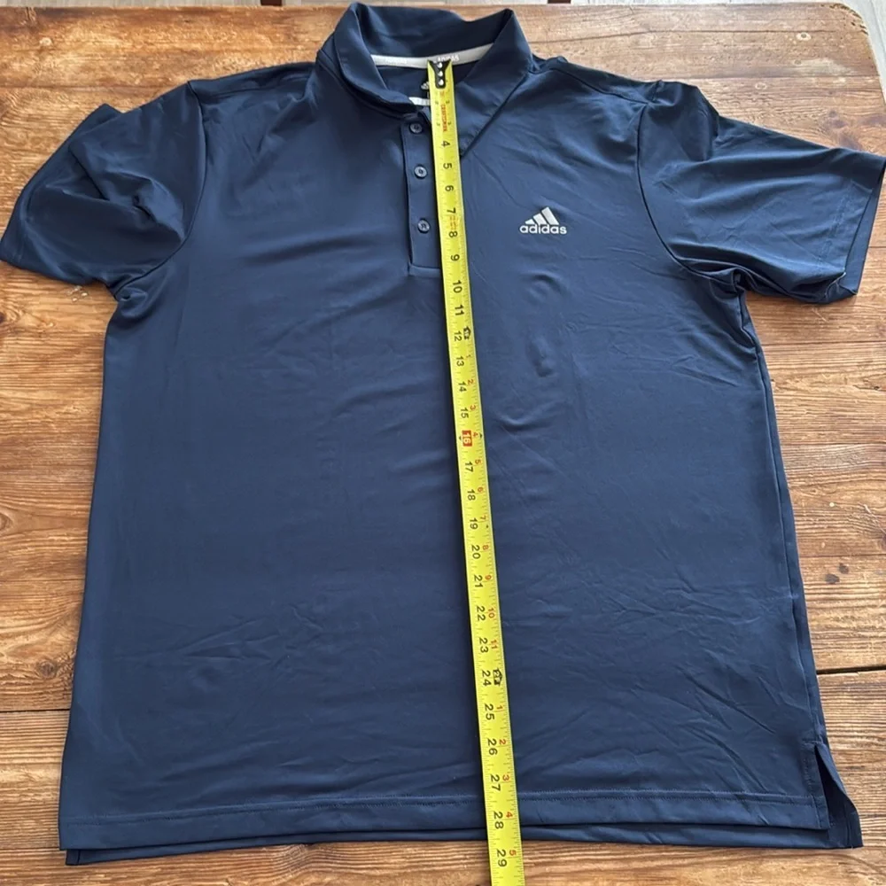 Adidas Ultimate 365 Solid Polo Athletic Golf Shirt Short Sleeve Navy Men’s L NWT